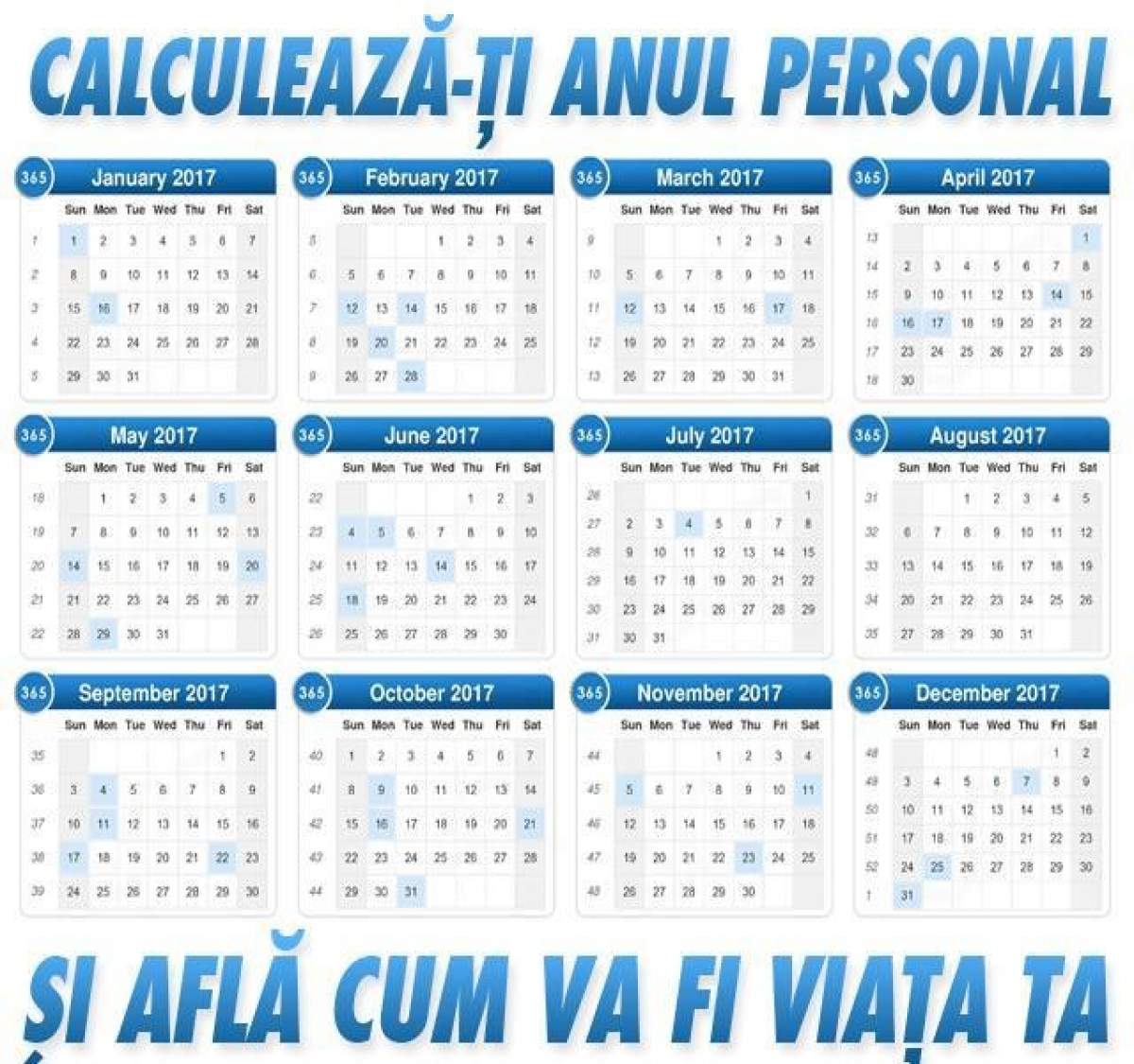 VIDEO /  Previziunile anului personal! Află ce te aşteaptă în 2017