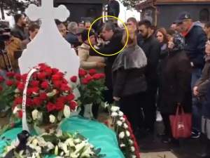 VIDEO / Ileana Ciuculete a fost îngropată. Ce a făcut Cornel Galeş, imediat după ce şi-a luat ADIO de la soţia lui