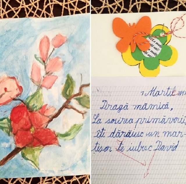 FOTO / Diana Munteanu s-a topit când a văzut ce mărțișor a primit din partea băiețelului ei!