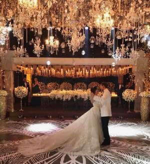 VIDEO de senzaţie / Imagini noi şi spectaculoase de la nunta răsfăţatului milionar din Constanţa! Mireasa e superbă, iar focul de artificii, unic!