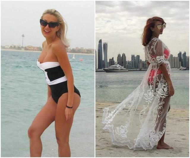 FOTO / Surorile Bambi, probleme în Dubai! Au ajuns să poarte măşti medicinale: "Nu este o fiţă, nu e de caterică"
