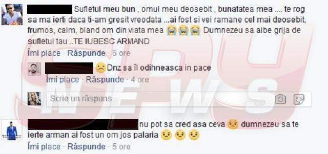 Ți se rupe sufletul! Ce a apărut pe pagina de Facebook a lui Armand Cristinoiu, după ce a murit