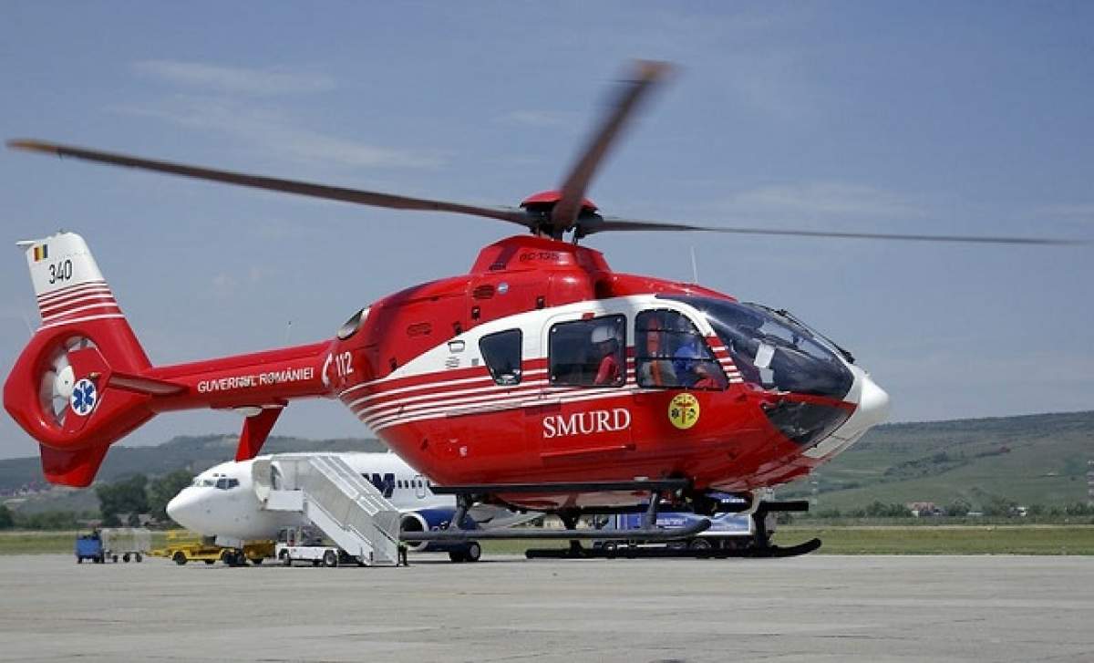 ACCIDENT GRAV lângă Bucureşti! Un rănit a fost preluat de elicopterul SMURD