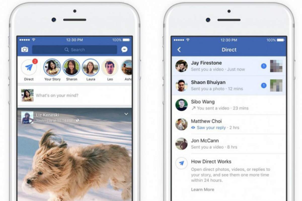 VIDEO / "Stories" şi "Direct", cele mai noi funcţii lansate de Facebook! Cum funcţionează