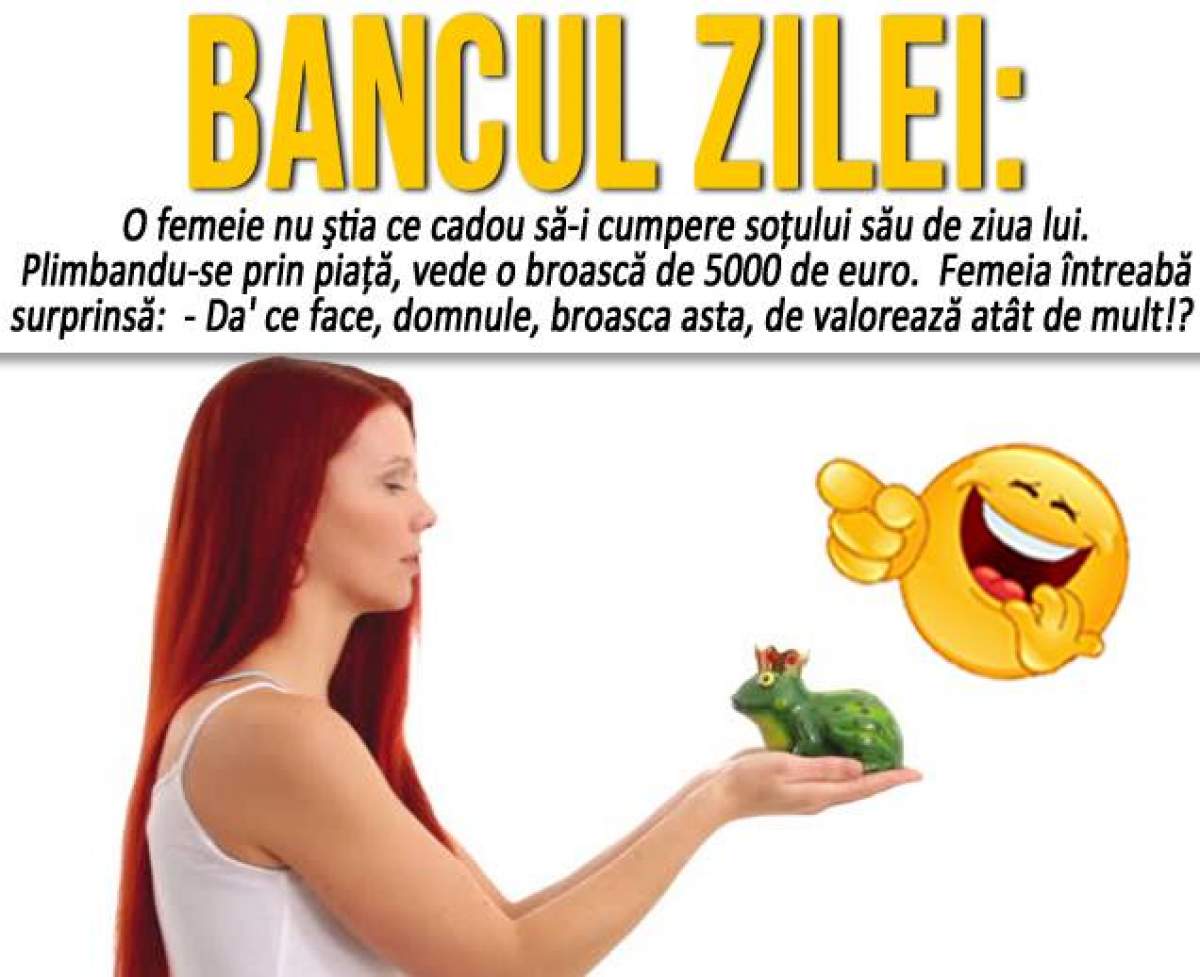 BANCUL ZILEI - JOI: O femeie nu ştia ce cadou să-i cumpere soţului său de ziua lui