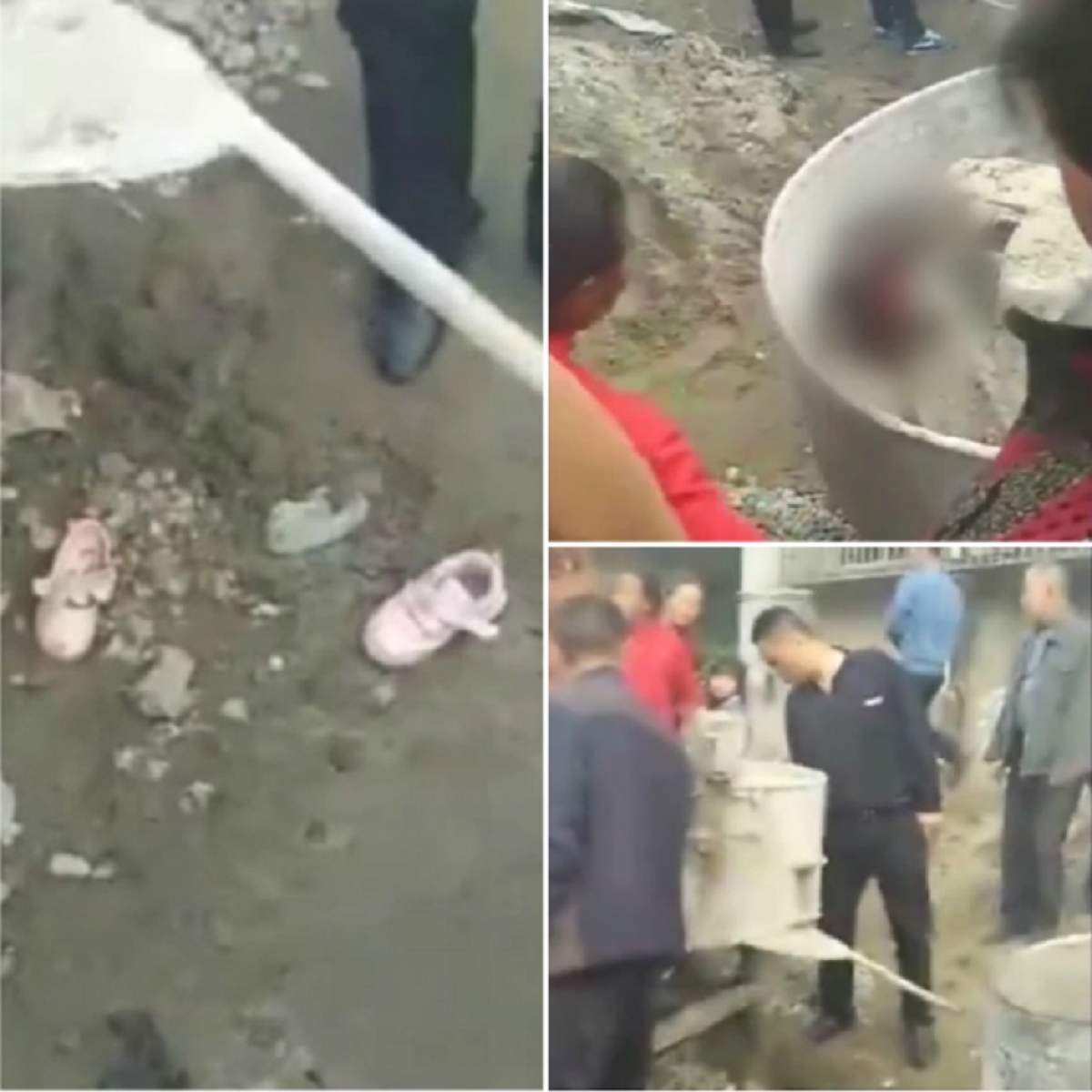 VIDEO / Două fetiţe de trei ani au căzut într-un malaxor! E îngrozitor cum au fost găsite