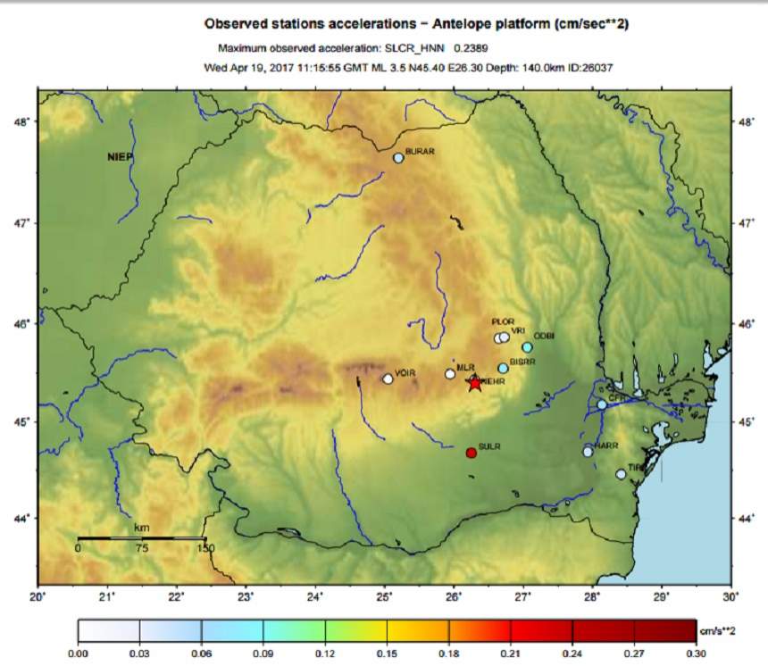 CUTREMUR în România! Cât de mare a fost magnitudinea seismului