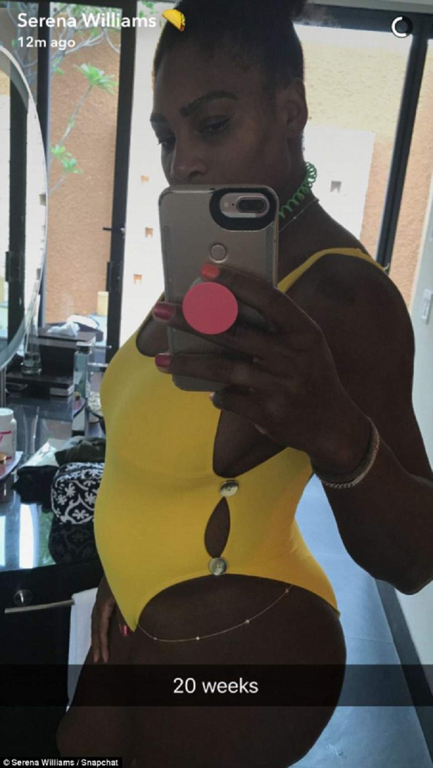 FOTO / Serena Williams este ÎNSĂRCINATĂ! Prima imagine cu burtica de graviduță