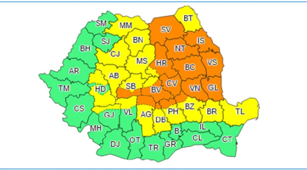 Vremea urâtă s-a prelungit! Zonele afectate de ninsori, ploi şi temperaturi deosebit de reci