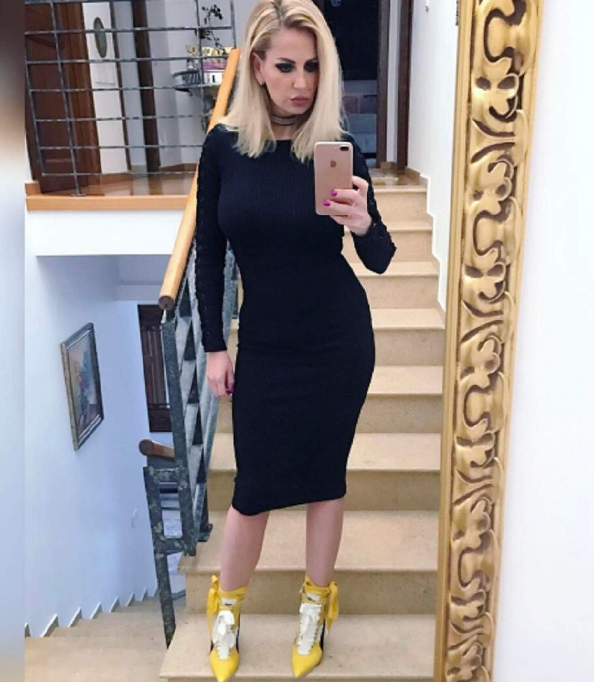 FOTO / Andreea Bănică, apariție surprinzătoare la botezul fiicei Andreei Bălan! S-a asortat cu Lucian Mitrea