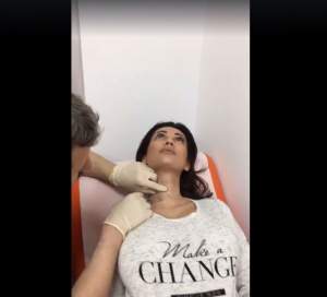 VIDEO & FOTO / Nicoleta Luciu, filmată în timp ce i se făceau injecţii în gât: "Fac orice pentru tinereţe!"