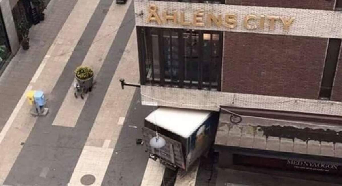 VIDEO / Prima imagine cu presupusul atacator de la Stockholm! El ar fi  intrat cu camionul în mulţime