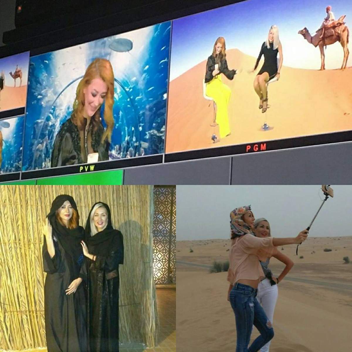 VIDEO / Surorile de la "Bambi" au făcut piaţa în vacanţa exotică! La propriu! Ce au păţit artistele în Dubai