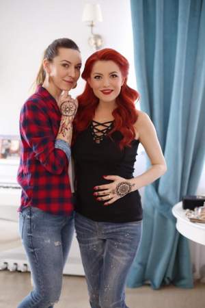 FOTO / Elena Gheorghe s-a tatuat! Vedeta este însărcinată în 7 luni. Ce tatuaj a ales să-și facă