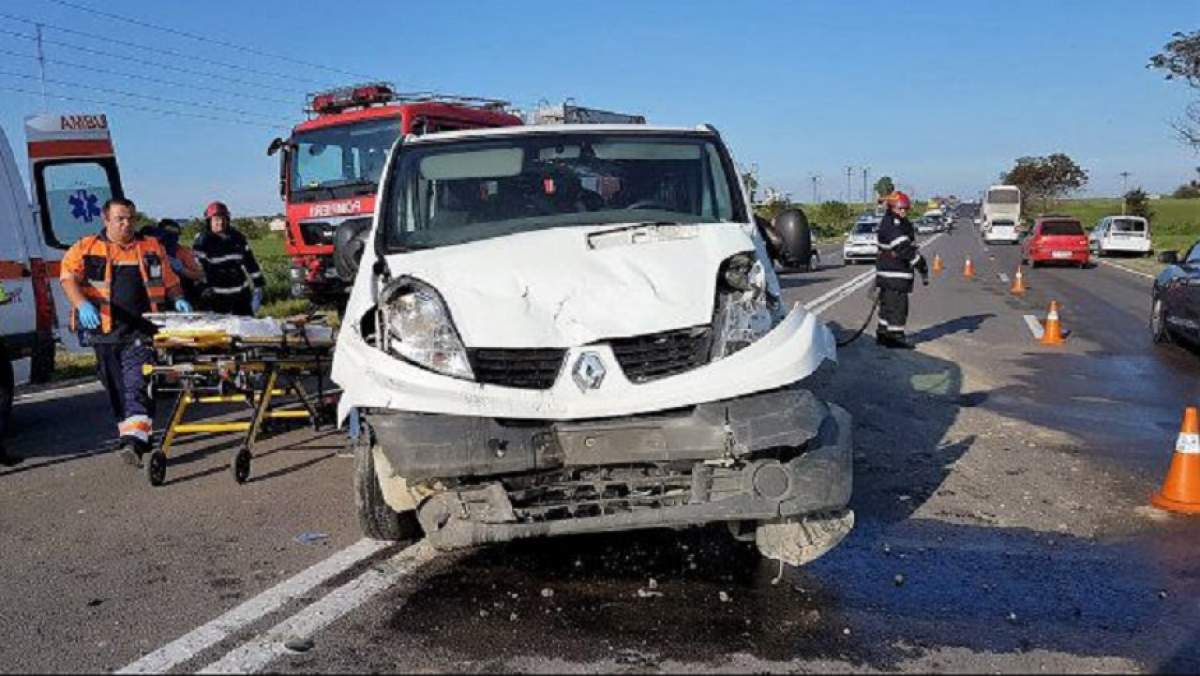 Accident grav la ieşirea din Constanţa! 9 persoane au fost rănite