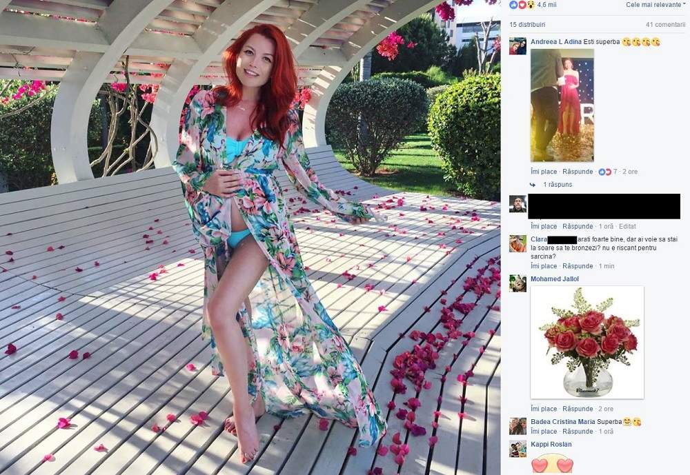 FOTO / Elena Gheorghe își pune sarcina în pericol?! Ce s-a întâmplat cu artista în vacanță