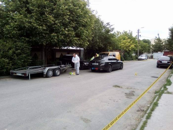 Atac armat în stil mafiot în Brăila! A fost împuşcat în maşină, în plină stradă