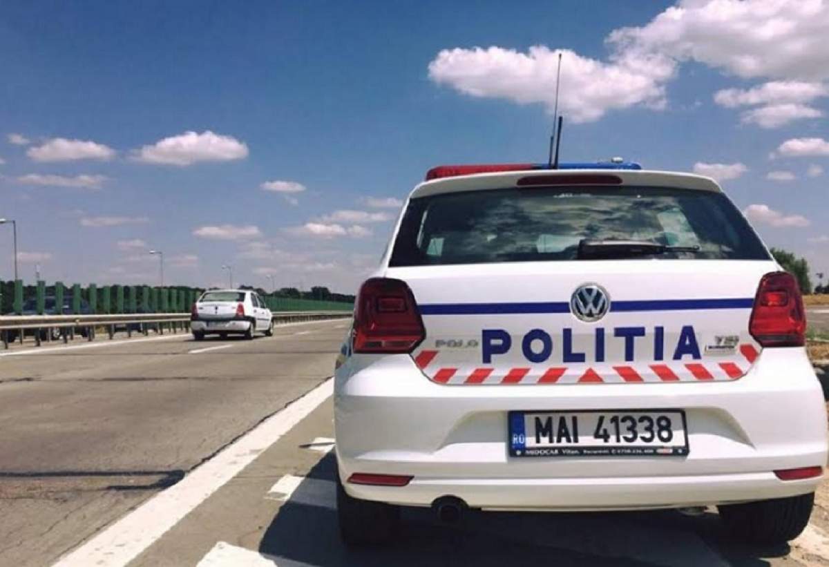 Un tânăr a furat o mașină de pe autostrada A1, dintr-o benzinărie, ca să ajungă mai repede la Sibiu. Ce au descoperit poliţiștii când l-au prins
