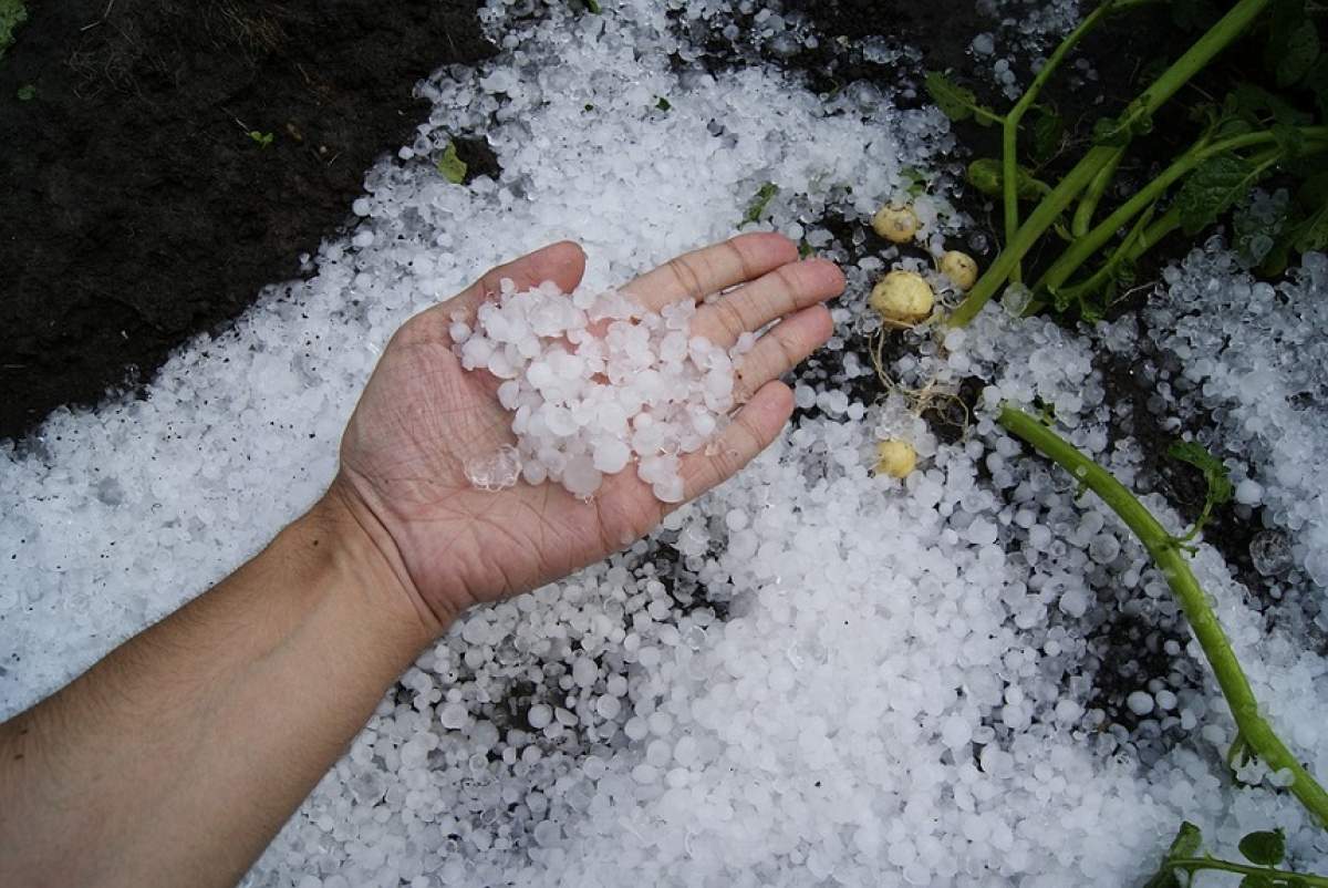 Atenţionare METEO de grindină, descărcări electrice şi averse