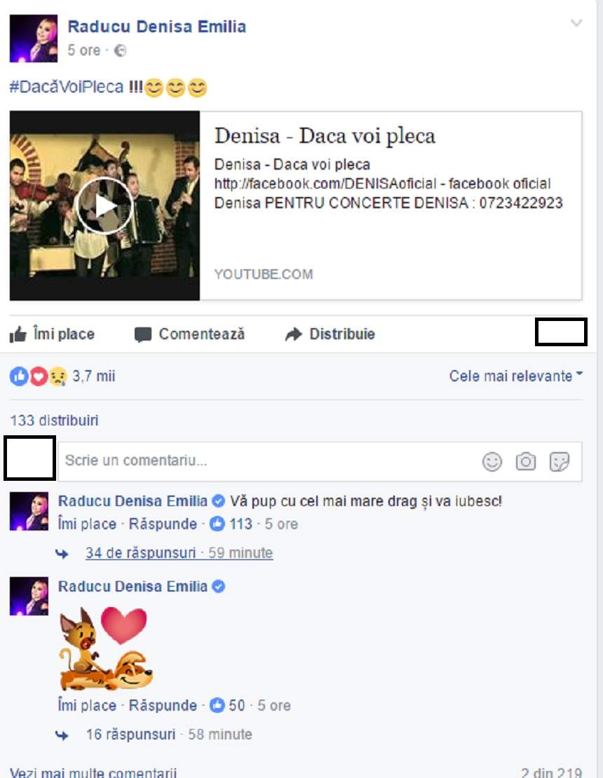 FOTO / Denisa Manelista, mărturii sincere în faţa fanilor! Mesajul pe care l-a transmis astăzi