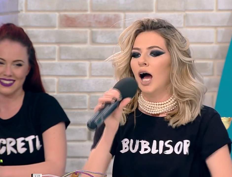 VIDEO / Dani Oţil a făcut ochii mari când a văzut-o. Cum a apărut Lidia Buble azi, la TV. Iubita lui Răzvan Simion, sexy şi rea