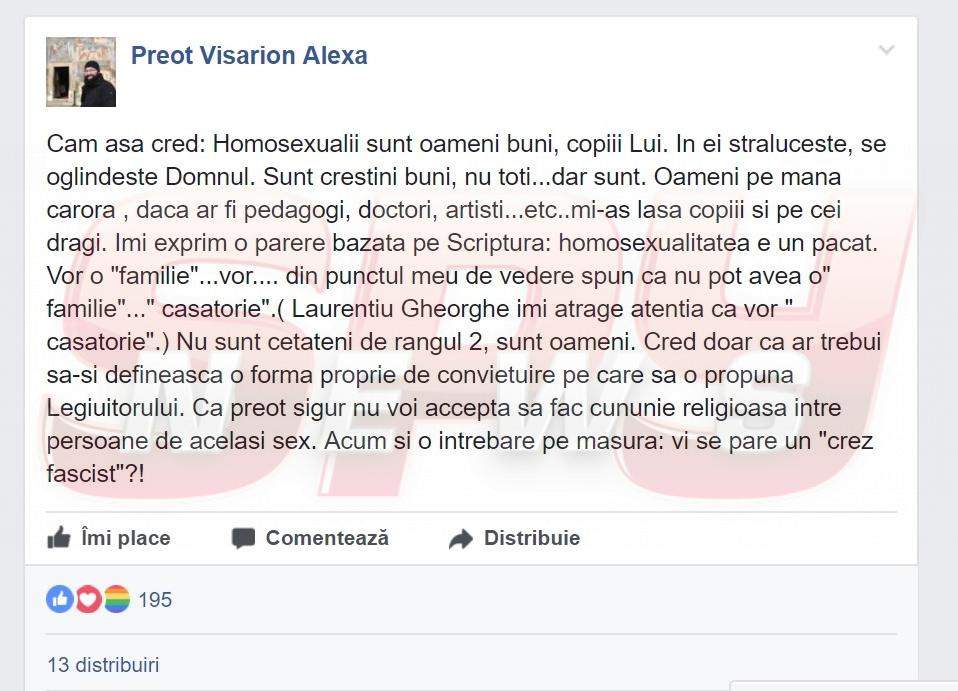 Preot ortodox, impresionat de homosexuali! Şi-a şocat enoriaşii