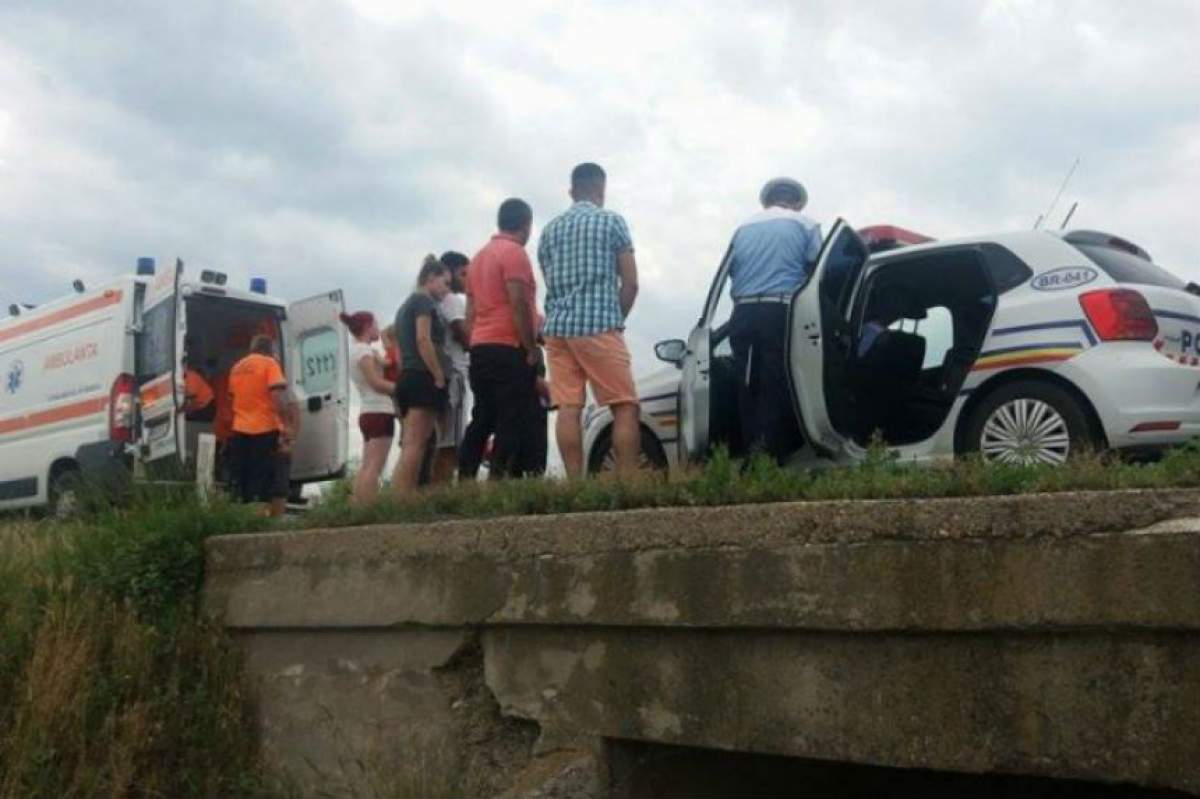VIDEO / Tragedie, după o depăşire periculoasă! Un şofer a plonjat cu maşina într-un canal cu apă