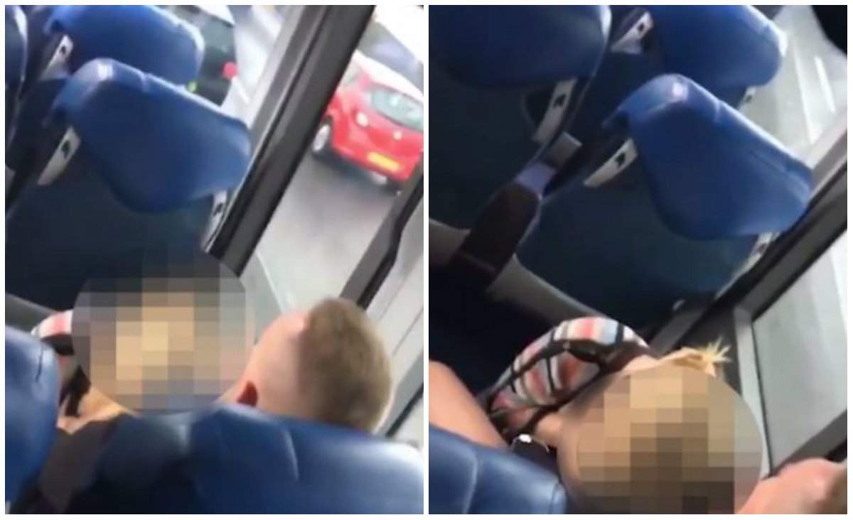 VIDEO / Un cuplu a făcut SEX pe bancheta din autobuz! Totul s-a întâmplat în fața călătorilor