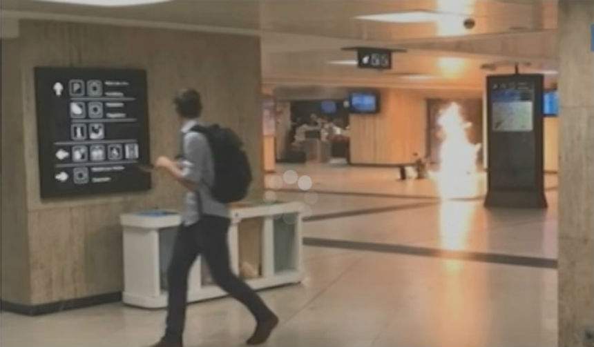 VIDEO / Imagini surprinse imediat după atentatul terorist eşuat din Bruxelles! Atacatorul, împuşcat mortal de militari