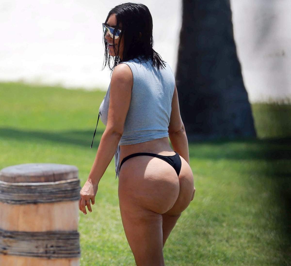 FOTO / Kim Kardashian a vorbit despre imaginile controversate în care a apărut plină de celulită! Pe cine dă vina vedeta