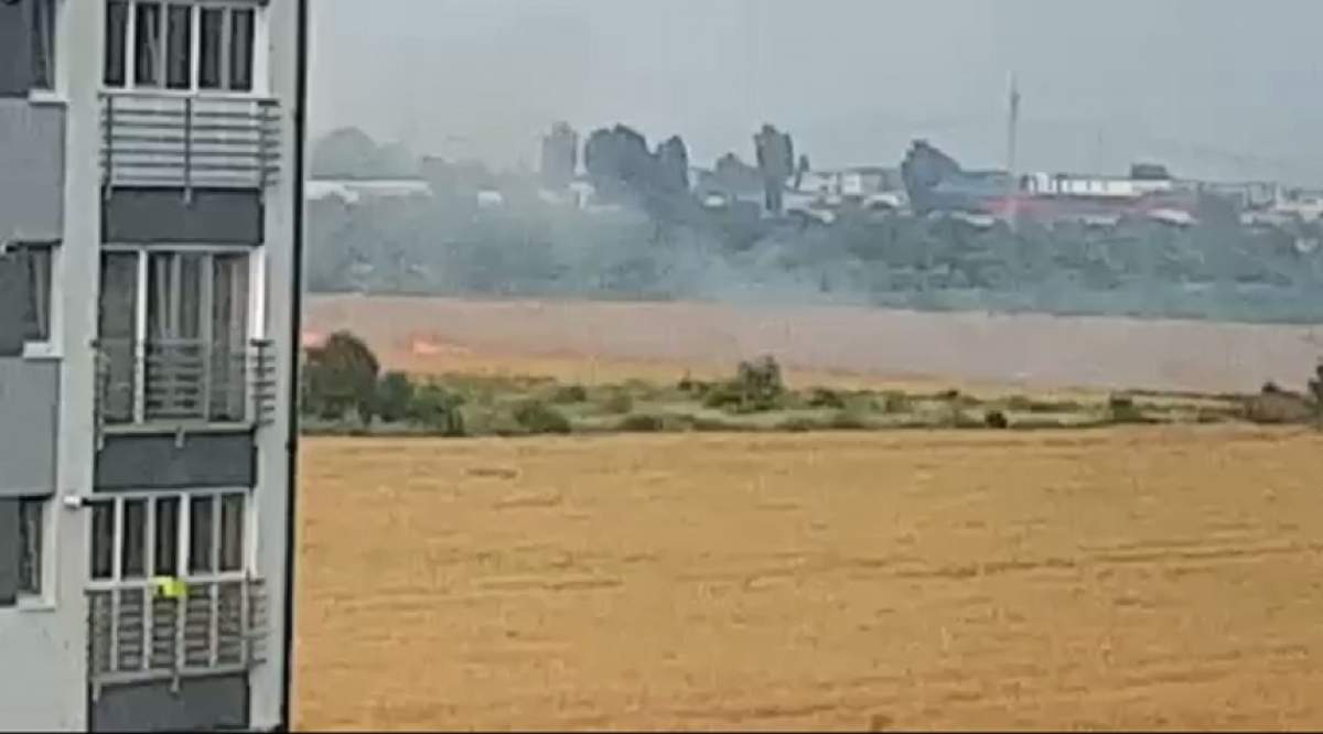 VIDEO / Incendiu în Popești-Leordeni! 3 autospeciale intervin