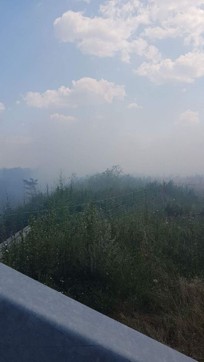 Trafic blocat pe Autostrada Soarelui! A izbucnit un incendiu puternic