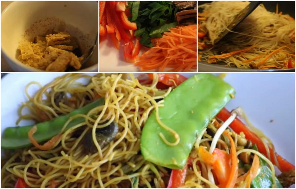 VIDEO / Gătește ca în Singapore la tine în bucătărie! Rețeta stir-fry de tăiței Vernicelli
