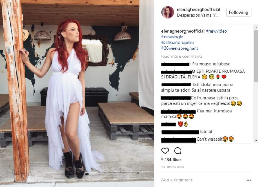 FOTO / Elena Gheorghe îşi pune sarcina în pericol? Decizia luată de cântăreaţă