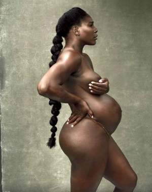 FOTO / Serena Williams, pictorial incendiar! Însărcinată în luna a şasea, sportiva a pozat goală