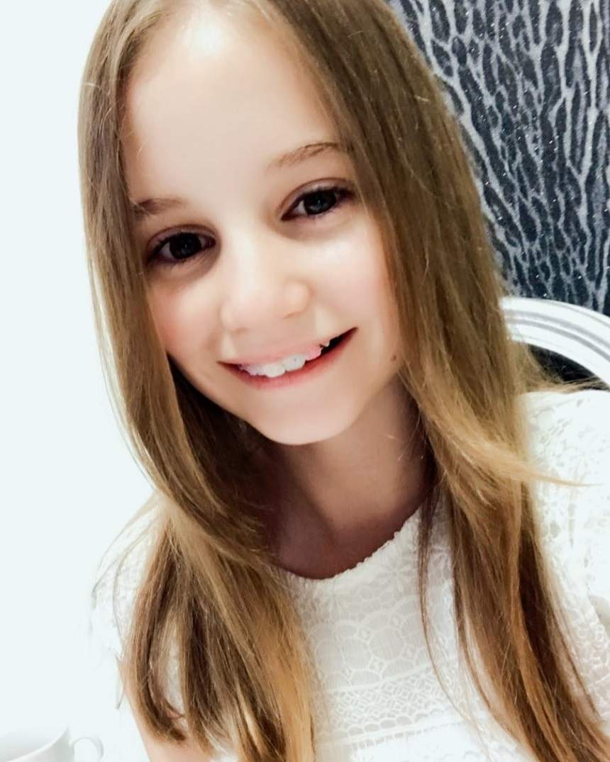FOTO / Primele imagini cu Irina Columbeanu şi noul zâmbet! Cum arată fetiţa de 10 ani cu aparat dentar şi altă tunsoare