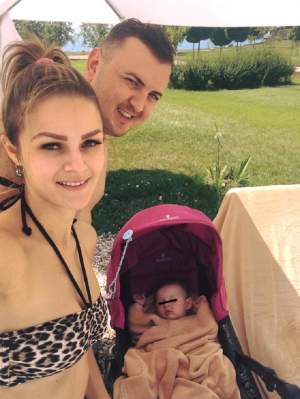 FOTO / Cum arată soţia lui Vasilică Ceteraşu în costum de baie, la nici un an de când a născut! Au plecat în prima vacanţă în afară