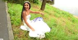 VIDEO / Daniela Crudu a distrus o rochie de mireasă de mii de euro: „Vreau să sparg ghinionul în dragoste”