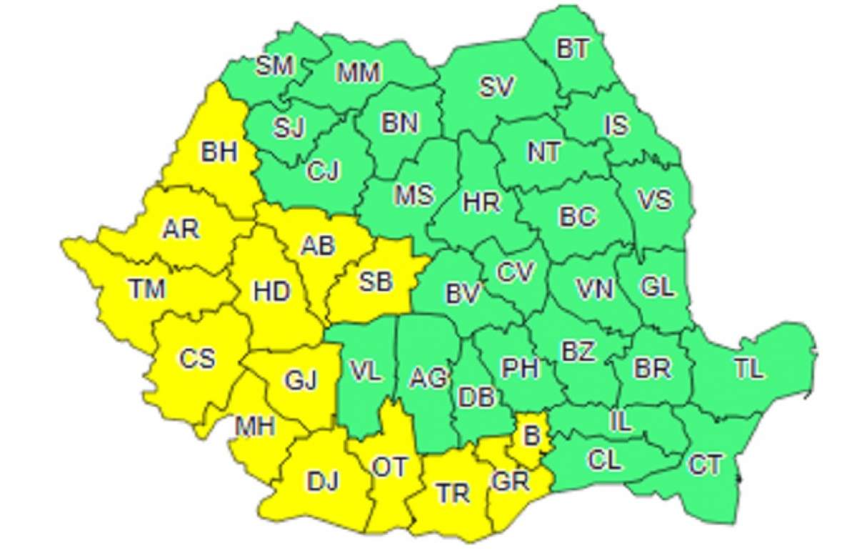 Căldura loveşte din nou România! Cod GALBEN de caniculă