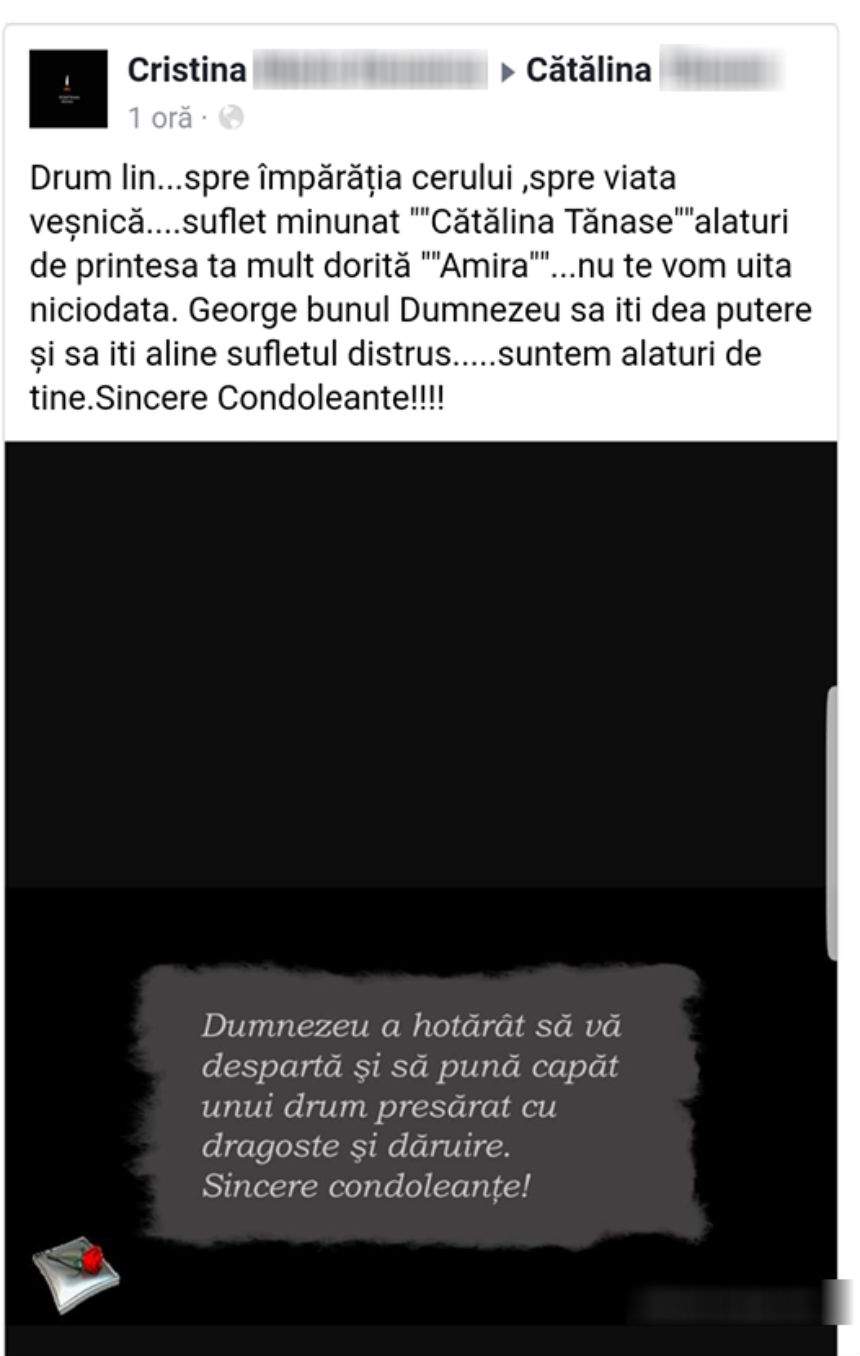 Rudele şi prietenii le jelesc pe Cătălina şi fiica ei nenăscută! Ce nume îi alesese tânăra micuţei care i-a murit în pântece