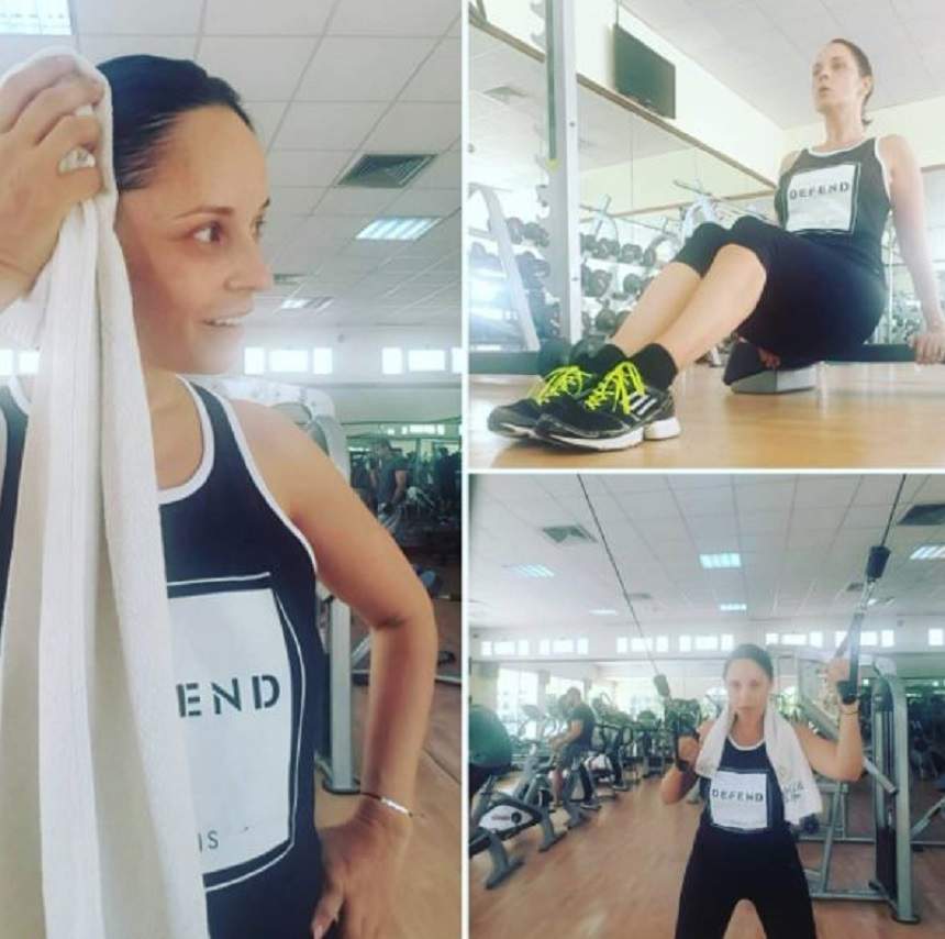 FOTO / Andreea Marin muncește din greu pentru a arăta ca o zână! Vedeta nu mai iese din sala de sport