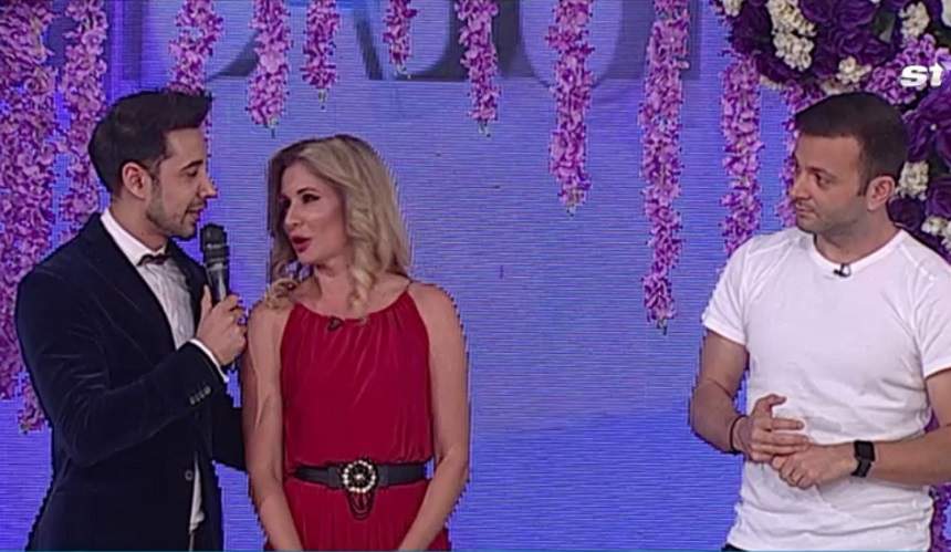 VIDEO / O blondă sexy a sărit în braţele lui Mihai Morar în ultima emisiune "Răi da' Buni" din acest sezon! Mădălina Bălan a îndeplinit provocarea