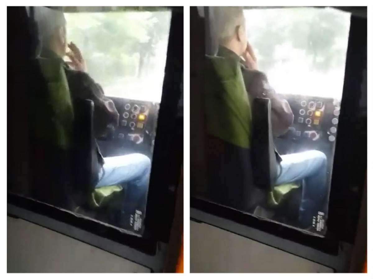 VIDEO / Scene SCANDALOASE în tramvai! Un vatman a fost filmat în timp ce punea viaţa în pericol călătorilor