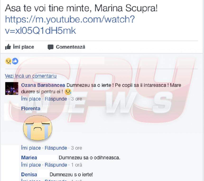 FOTO / Ozana Barabancea, îndurerată după moartea Marinei Scupra! Ce a dezvăluit despre copiii regretatei artiste