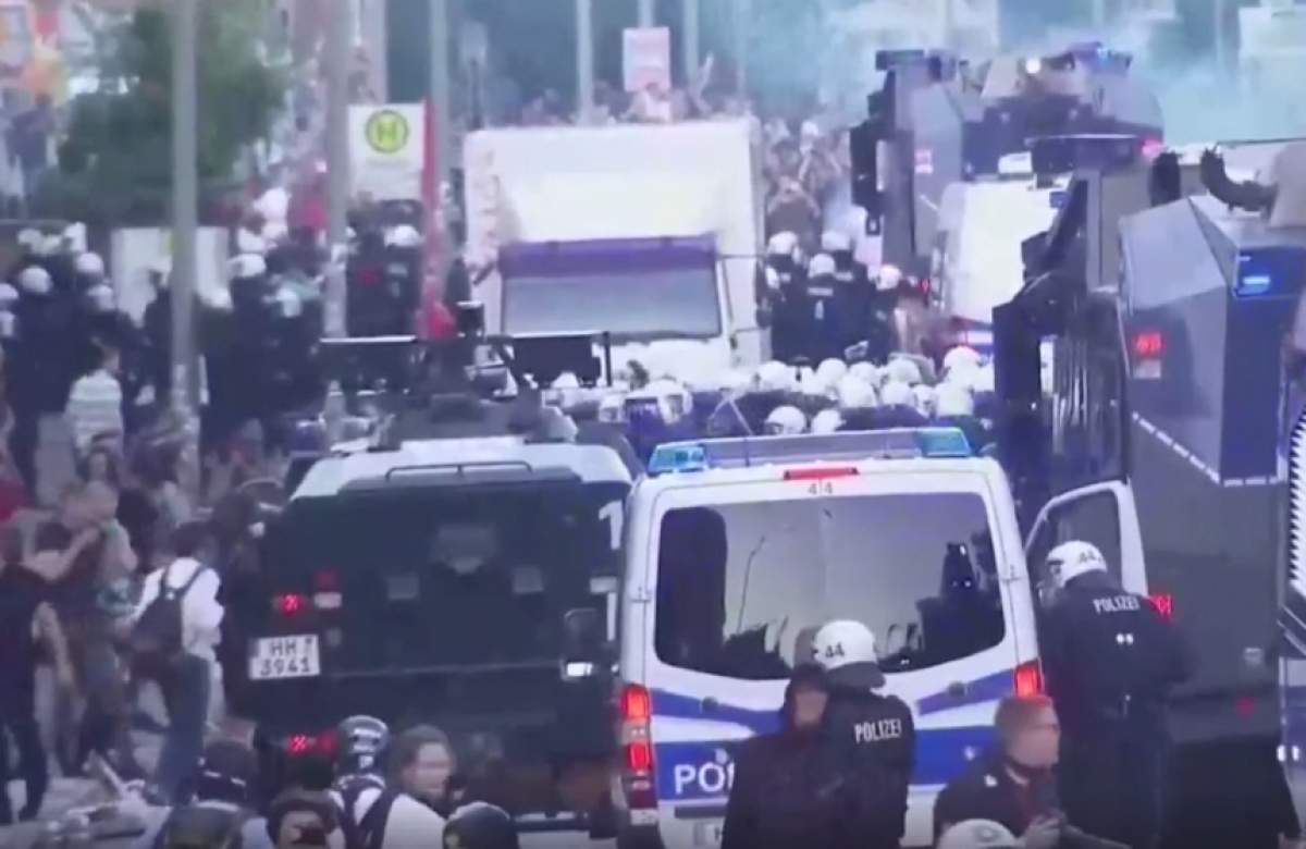 VIDEO / VIOLENȚE în Germania înaintea summitului G20!