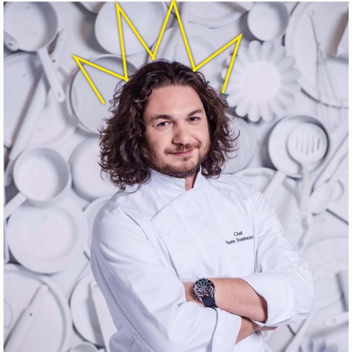 FOTO / Chef Florin Dumitrescu a schimbat prefixul! A fost lăsat mască de fiicele lui. Ce cadou i-au făcut