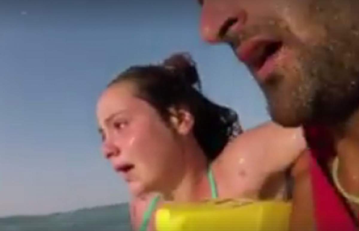 VIDEO DRAMATIC /  O copilă a fost luată de valuri la Eforie. Operaţiunea de salvare, filmată