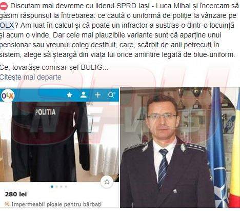 Gest scandalos făcut de poliţişti şi jandarmi, în public!