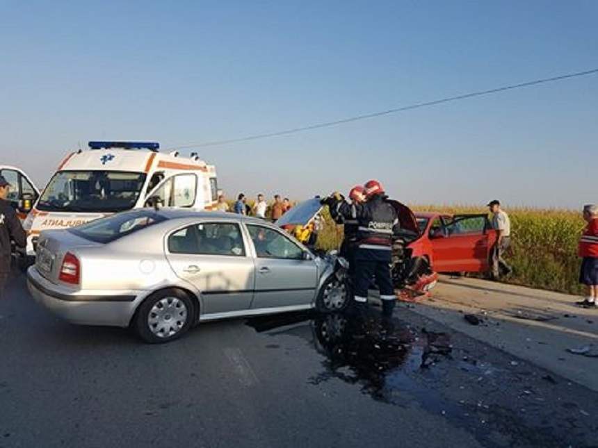 FOTO / Accident grav în Giurgiu! O femeie a murit, alte două sunt în stare gravă
