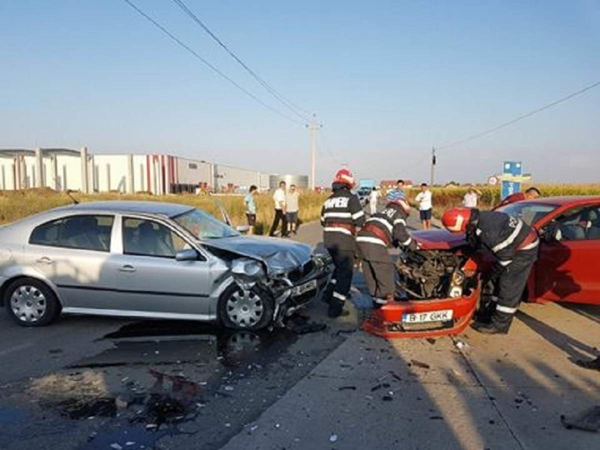 FOTO / Accident grav în Giurgiu! O femeie a murit, alte două sunt în stare gravă